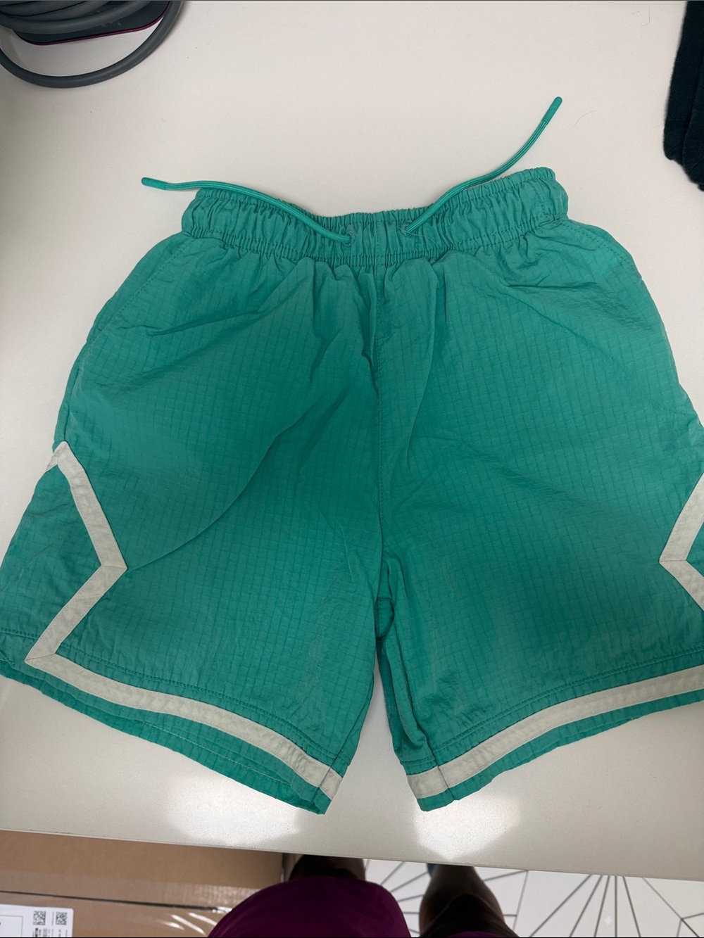 Boys Michael Jordan shorts Teal with Contrast Trim size SM